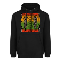 Black african silhouette seamless pattern Heavyweight Hoodie - BundleAndBundleShop