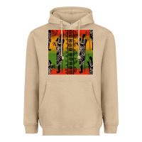 Mushroom african silhouette seamless pattern Heavyweight Hoodie - BundleAndBundleShop