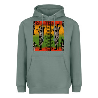 Sage african silhouette seamless pattern Heavyweight Hoodie - BundleAndBundleShop