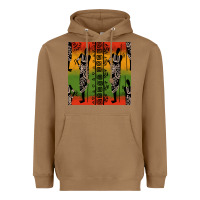 Toasted Coconut african silhouette seamless pattern Heavyweight Hoodie - BundleAndBundleShop
