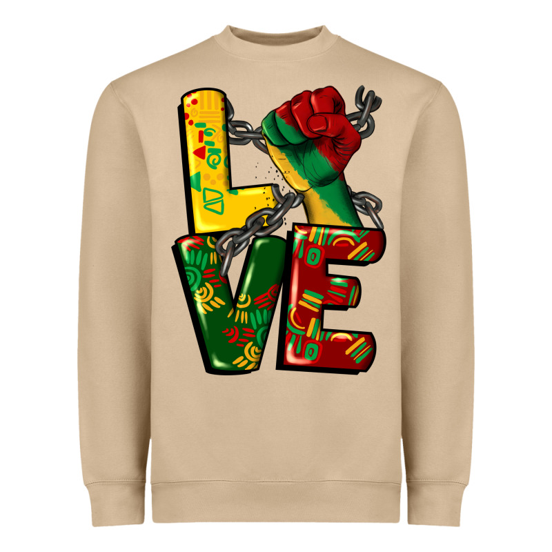 Love Juneteenth Heavyweight Sweatshirt by CowGirlArtShop | Teevron