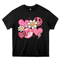 Black retro valentines day Heavy Core Tee - MaliasSmallBusiness