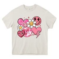 Cream retro valentines day Heavy Core Tee - MaliasSmallBusiness