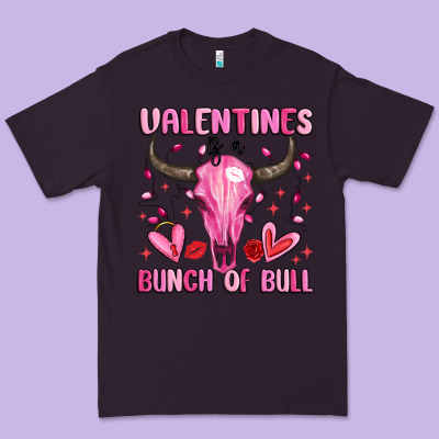 Valentines Is A Bunch Of Bull Premium Tee Designed By Maliassmallbusiness