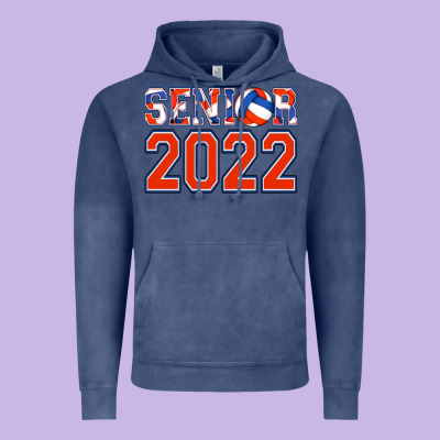 Senior Volleyball Custom Vintage Hoodie Designed By Jasminsmagicworld