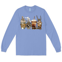 Colony Blue skeleton coffee Long Sleeve Tee - Jasminsmagicworld
