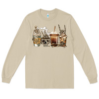 Mushroom skeleton coffee Long Sleeve Tee - Jasminsmagicworld