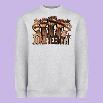 Melanin Juneteenth Heavyweight Sweatshirt Designed By Cowgirlartshop