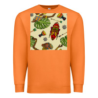 Carrot african woman and mask seamless pattern Premium Sweatshirt - BundleAndBundleShop