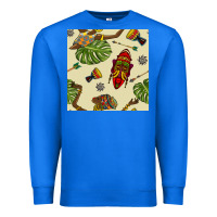 True Royal african woman and mask seamless pattern Premium Sweatshirt - BundleAndBundleShop