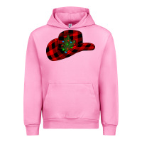 Fuchsia Pink cowboy christmas Urban Hoodie - CowhideDigitalArt