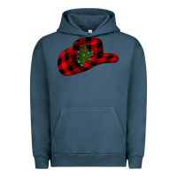 Pigment Midnight Navy cowboy christmas Urban Hoodie - CowhideDigitalArt