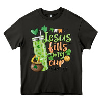 Asphalt st. patricks day jesus fills my cup Heavy Core Tee - MaliasSmallBusiness