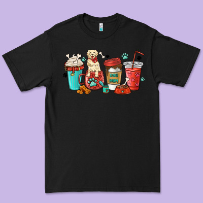 Dog Mama Golden Retriever Premium Tee Designed By Maliassmallbusiness