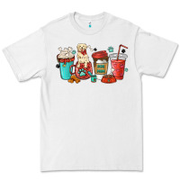 White dog mama golden retriever Premium Tee - MaliasSmallBusiness