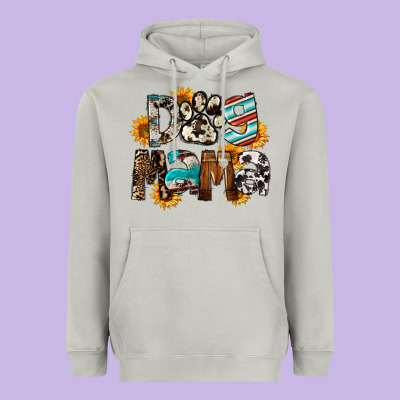 Dog Mama Heavyweight Hoodie Designed By Fadigitalartstudio