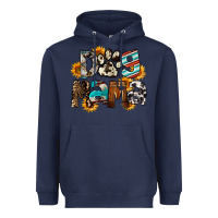 Navy Dog Mama Heavyweight Hoodie - FaDigitalArtStudio