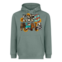 Sage Dog Mama Heavyweight Hoodie - FaDigitalArtStudio
