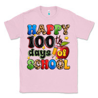 Bubblegum Pink happy 100 th days of school Classic Tee - Artiststas