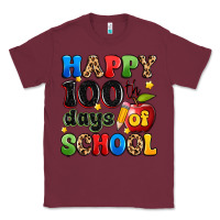 Burgundy happy 100 th days of school Classic Tee - Artiststas