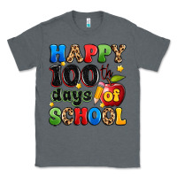 Charcoal Heather happy 100 th days of school Classic Tee - Artiststas