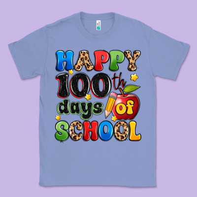 Happy 100 Th Days Of School Classic Tee Designed By Artiststas