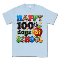 Dusty Blue happy 100 th days of school Classic Tee - Artiststas