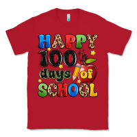 Red happy 100 th days of school Classic Tee - Artiststas