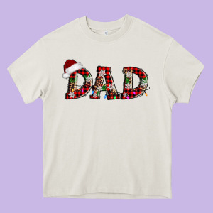 Christmas Dad Heavy Core Tee Designed By Adodesignshop