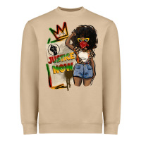 Juneteenth Justice Now Heavyweight Sweatshirt | Teevron