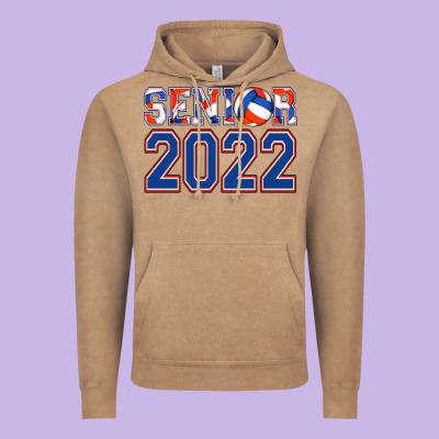 Senior Volleyball Custom Vintage Hoodie Designed By Jasminsmagicworld