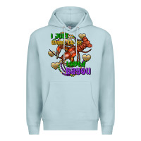 Blue Mist Crawfish i just want to be loved bayou Premium Hoodie - FaDigitalArtStudio