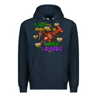 Navy Crawfish i just want to be loved bayou Premium Hoodie - FaDigitalArtStudio