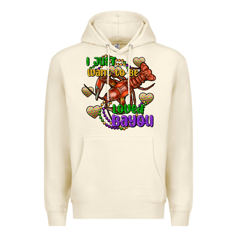 Crawfish I Just Want To Be Loved Bayou Premium Hoodie by FaDigitalArtStudio | Teevron