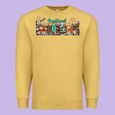 Registered Nurse Libbey Glass Premium Sweatshirt Designed By Bundleandbundleshop