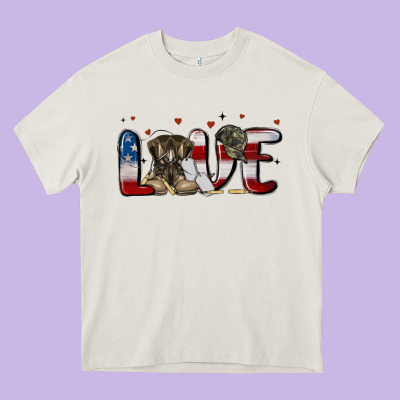 Love Army Heavy Core Tee Designed By Maliassmallbusiness
