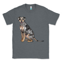 Charcoal Heather catahoula leopard dog Classic Tee - LillyAllenDesigns