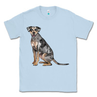 Dusty Blue catahoula leopard dog Classic Tee - LillyAllenDesigns