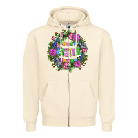 Sandshell Easter Day Flower Easter Zipper Hoodie - OliviaCreatesArt