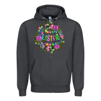 Smoke Easter Day Flower Easter Zipper Hoodie - OliviaCreatesArt