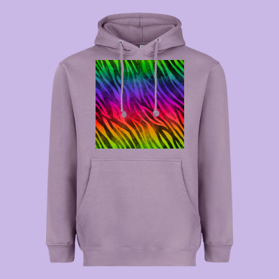 Colorful Zebra Seamless Pattern Heavyweight Hoodie Designed By Bundleandbundleshop