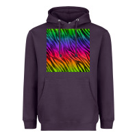 Plum colorful zebra seamless pattern Heavyweight Hoodie - BundleAndBundleShop