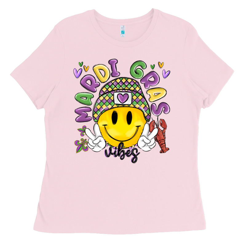 Mardi Gras Vibes Ladies Tee by MaliasSmallBusiness | Teevron