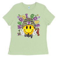 Matcha mardi gras vibes Ladies Tee - MaliasSmallBusiness