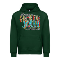 Forest Green have a holly jolly christmas Urban Hoodie - CowhideDigitalArt