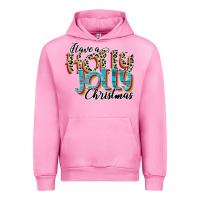 Fuchsia Pink have a holly jolly christmas Urban Hoodie - CowhideDigitalArt