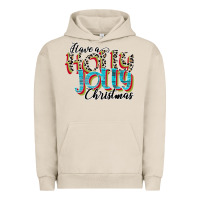 Pigment French Oak have a holly jolly christmas Urban Hoodie - CowhideDigitalArt