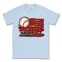 Dusty Blue leopard baseball flag Classic Tee - JahusDesignShop
