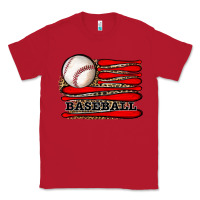 Red leopard baseball flag Classic Tee - JahusDesignShop