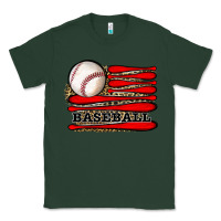 Sports Green leopard baseball flag Classic Tee - JahusDesignShop